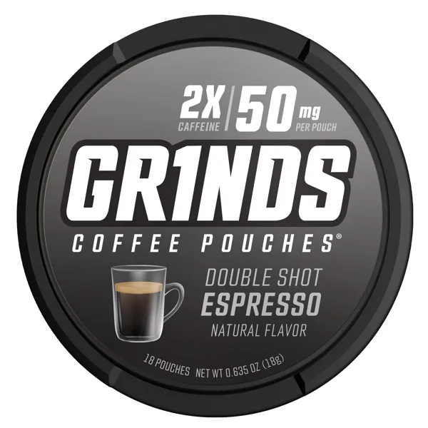 Grinds Double Shot Espresso caffeine pouches
