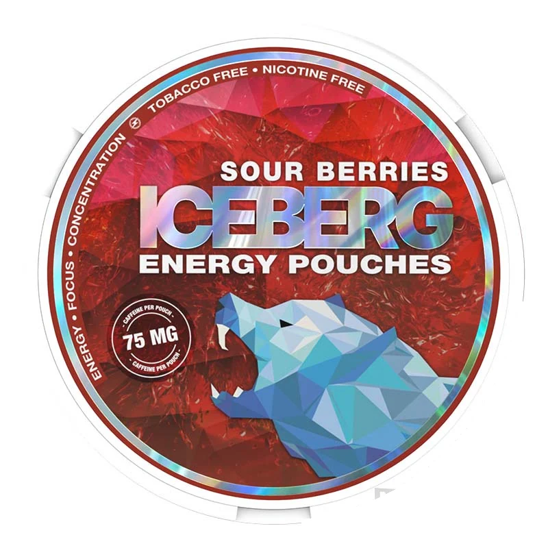 Iceberg Sour Berries Energy Pouches caffeine pouches