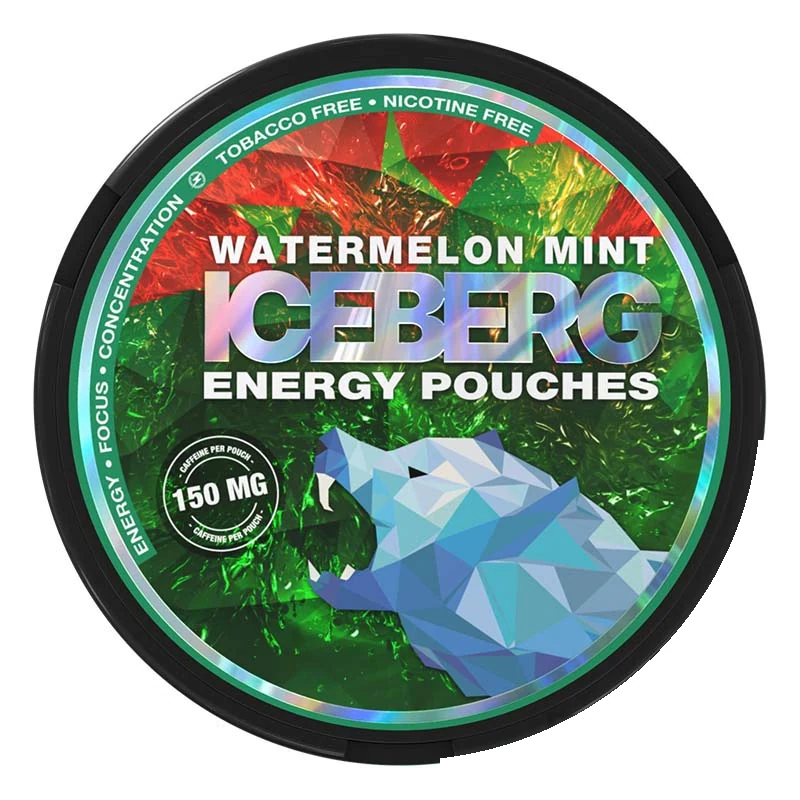 Iceberg Watermelon Mint Energy Pouches caffeine pouches