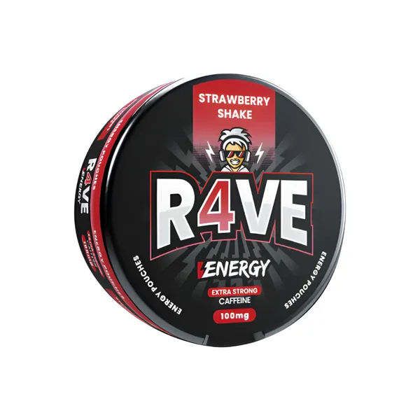 R4VE Strawberry Shake caffeine pouches