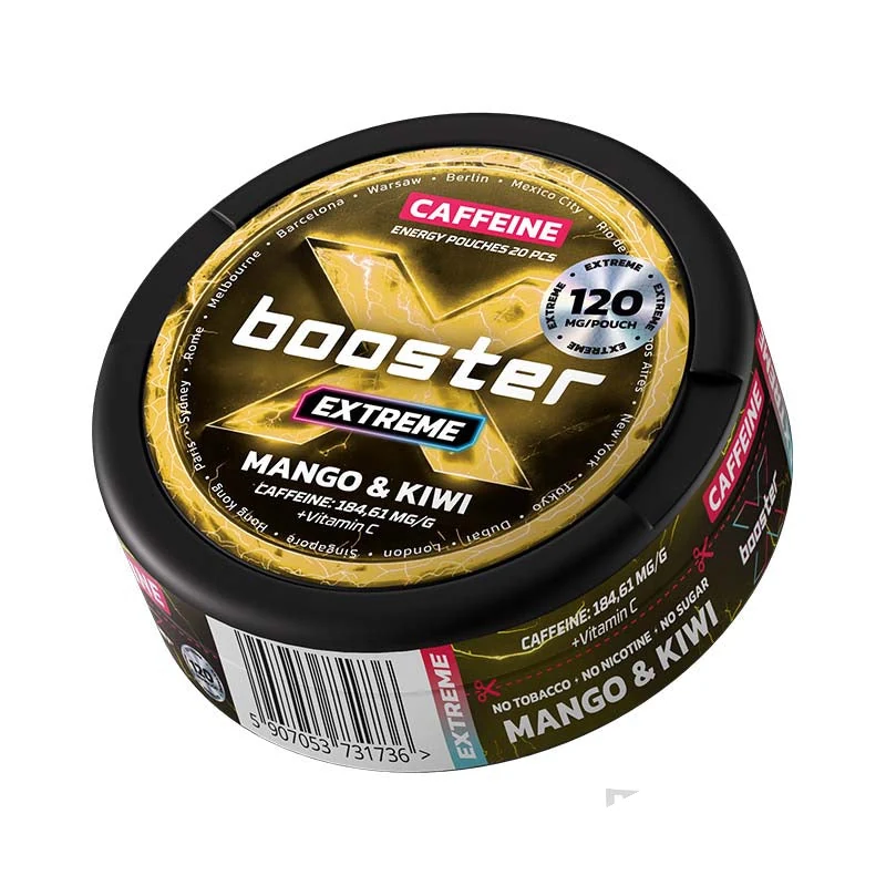 X-Booster Mango & Kiwi caffeine pouches