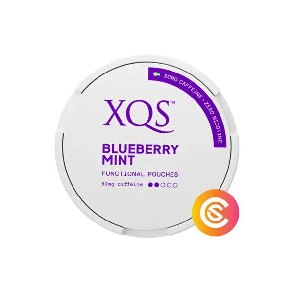 XQS Blueberry Mint caffeine pouches